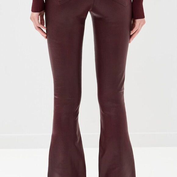 L'Agence Marty Flare Jeans (dark wine coated) - Picture 5 of 7